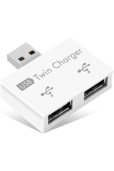 GENERAL موزع USB 2.0 بمنفذين، محول USB متعدد المنافذ، موزع بيانات محمول رفيع ...