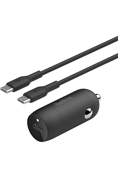 Belkin بوست↑تشارج ™   شاحن سيارة سريع بقوة 30 واط، تصميم مدمج مع منفذ USB-C ل...