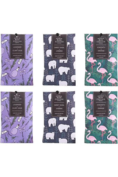 Arabest 6 Pcs Wardrobe Scented Sachets,Hanging Bags for Closets,Cars,Drawers,...