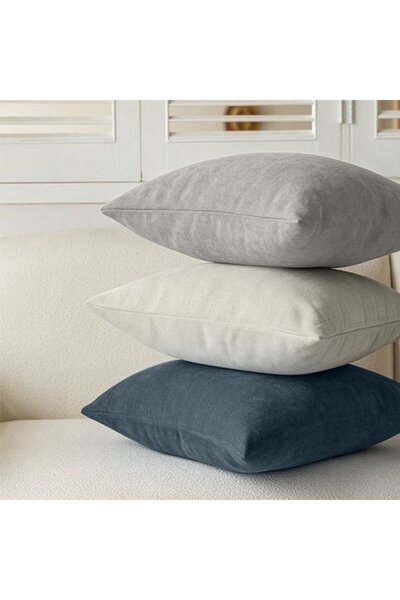 STARSTAR A set of three decorative chenille sofa cushion covers, soft and com...