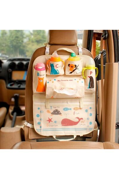 NOVOLAN Car Seat Cushion Back Seat Protector Organizer, Cartoon Car Seat Back...