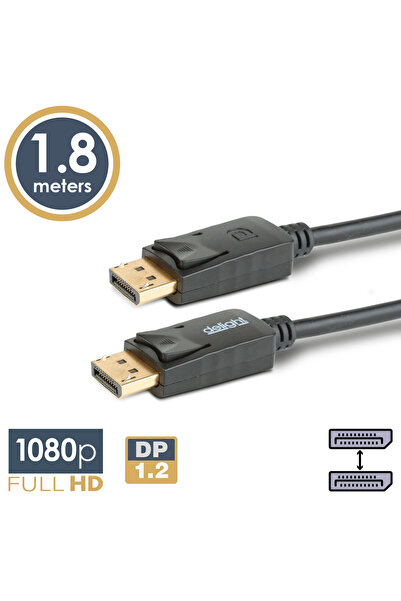 Alista Home DisplayPort 1.2 to DisplayPort Cable, 1.8m, Full HD 1080p, audio ...