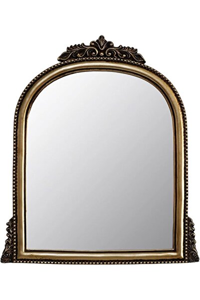 GENERAL OIGUMR Gold Ornate Baroque Mirror Vanity Desk Table Mirror Arched Mak...