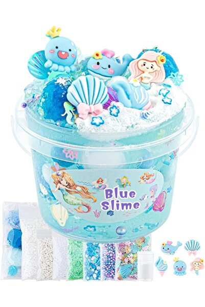 GENERAL 10 FL OZ Panda Clear Slime Bucket, Big Slime Kit with Clay, Slimes Pa...