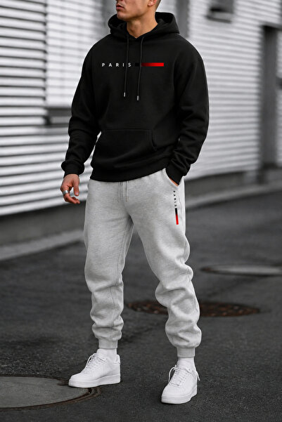 PAVRO Sweatshirt Tracksuit Set Oversize Shaped Comfortable Fit Quality Fabric...