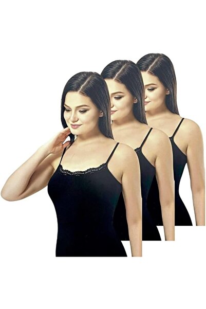 Delopik Lolitam 3 Pcs Womens Camisole Tank Top, Cotton Camisoles Lace Plain L...
