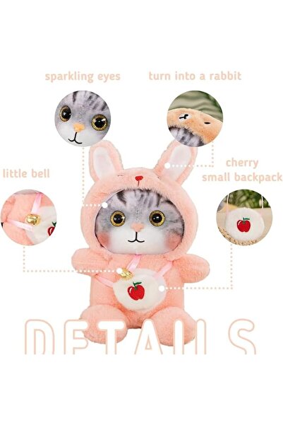SYOSI Adorable Cat Stuffed Animal Dressed in Penguin Costume Soft Cuddly Toys...