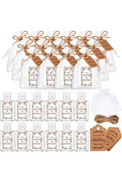 Tiangrid 50 Sets Mini Hand Sanitizer Bottles bulk Wedding Favors for Guests 2...
