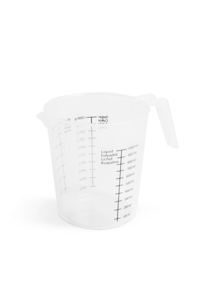 Alista Home Cana gradată 1L, cu gradații pentru lichide și ingrediente, cu ci...