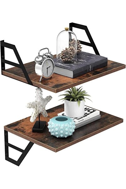 ALLSOLA Deep Floating Shelves, Wall Mounted Book Shelf with Metal Brackets fo...