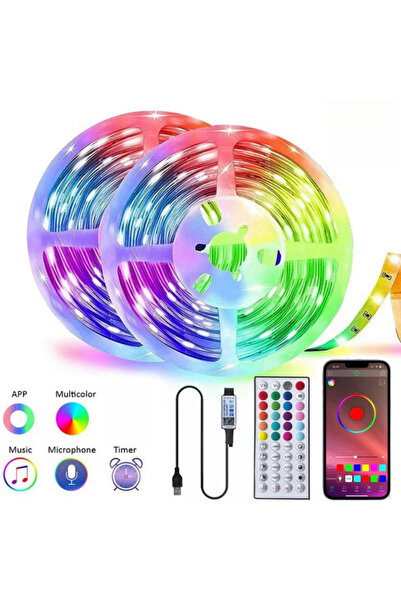 OEM Benzi luminoase LED RGB cu telecomandă cu infraroșu și control prin aplic...