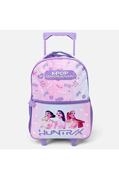 ELITECOMMERCEMARKET Ghiozdan Troler Lila Degrade K-POP pentru Clasele Primare...