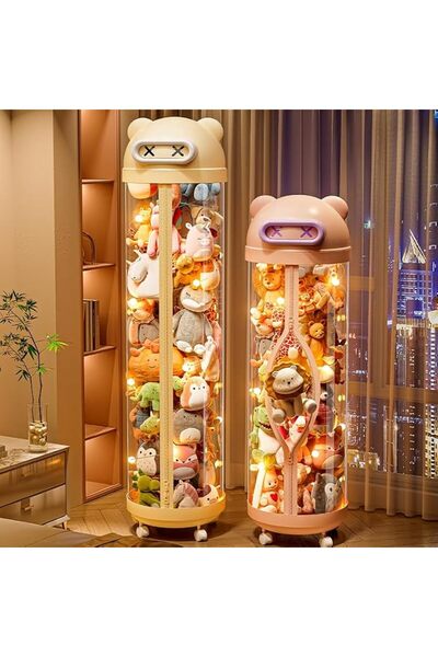 CITYRIYA LONG Toys Organizer, Stuffed Animal Storage Box, Large Doll Organize...