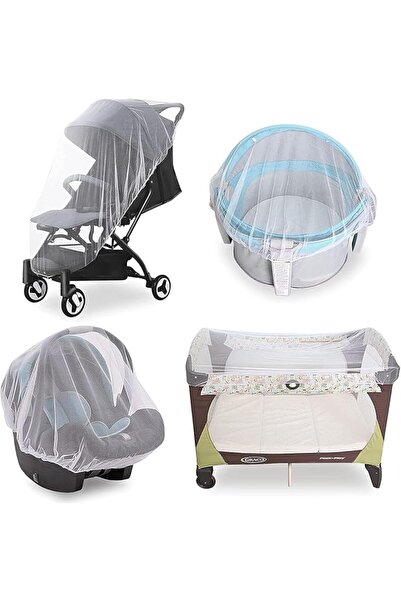 Generic Baby Mosquito Net for Stroller（2 Pcs), Durable Bug Net Cover for Bass...