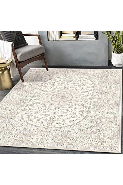 GENERAL 160x230cm Stain Resistant Floor Vintage Rug, Coffee Table Doorway Ant...