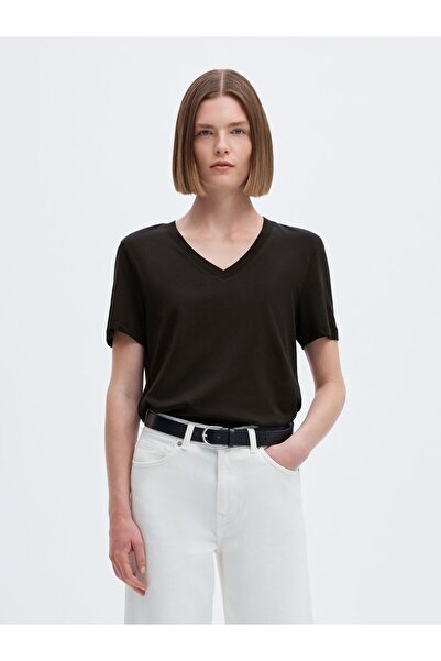 Selected Femme T-Shirt Klassisches V-neck