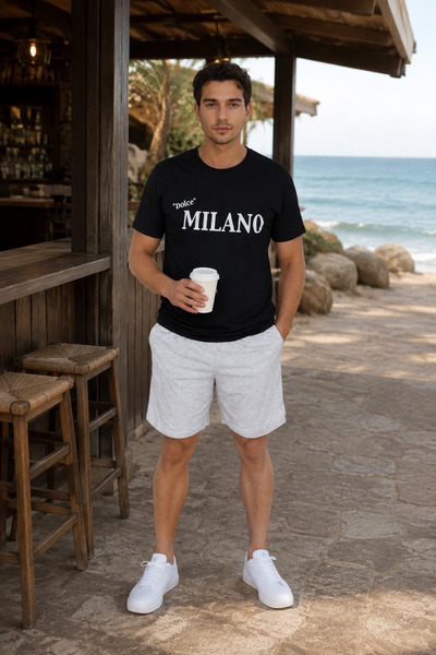 Duzor Men's Two-Piece Set 100% Cotton, Summer, Gym, Athlete, Football, Fitnes...