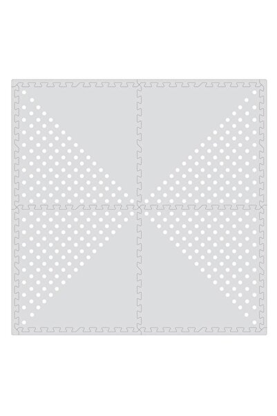 OEM Rug - Modular Puzzle Grey with White Dots 61.5x61.5x0.9cm - 4pcs