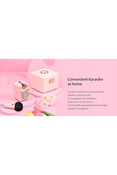 DIVOOM مكبر صوت كاريوكي صغير من Fairy-OK مع ميكروفون لاسلكي، 7 أوضاع صوتية، ب...