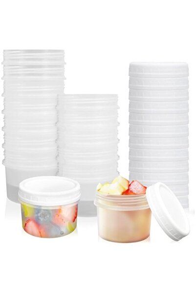 Generic Airtight Food Storage Jars with Screw Lids, Small Leak-Proof Containe...