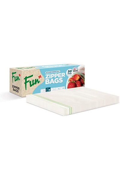 Generic Zipper Bags 18.3x23.5cm, Clear, Medium - Leak-Proof & Durable Kitchen...
