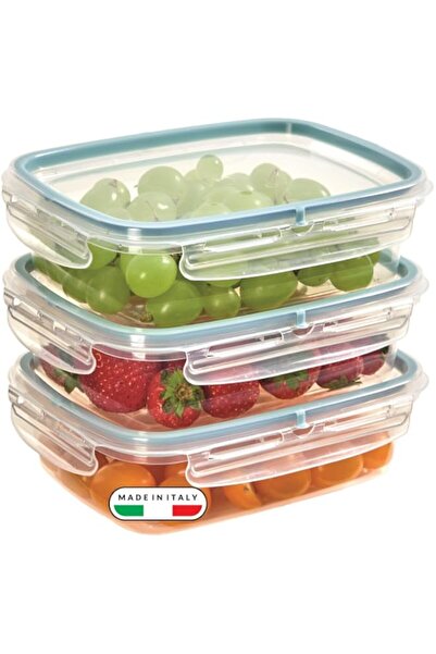 Generic | SnipsLock Rect. - Rectangular Container | 0,60 Lt | Set of 3 | 4 Sa...