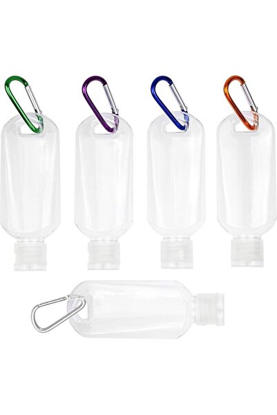GENERAL 5 Pcs Refillable Travel Bottles Hand Sanitizer Travel Size Holder wit...