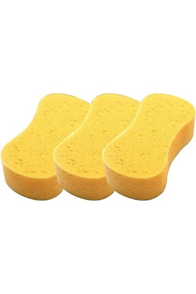 SMART CAR Jumbo Sponge 3‑Pack – High‑Absorbency Large Wash Sponges for Car, B...