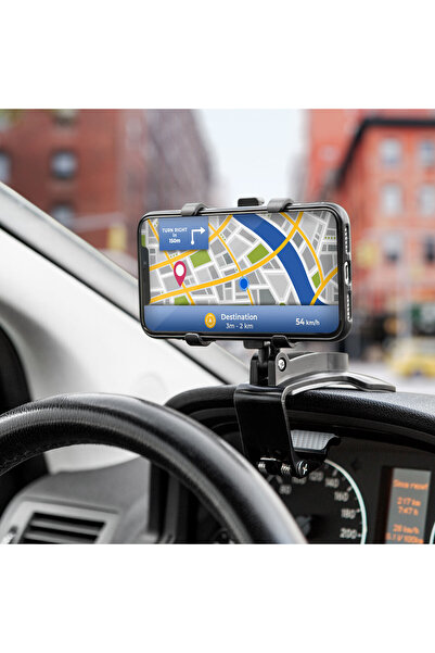 Alista Home Car phone holder, dashboard mount, universal, black, 64-92 mm