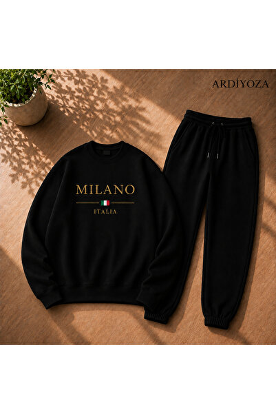 SILATU 2-Piece Zero Yaka Milano Printed Winter Set (Sweatshirt-Zero Yaka)