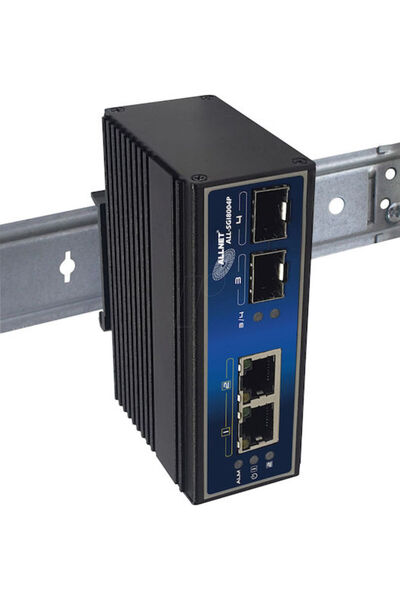 ALLNET All-SGI8004P Μη διαχειριζόμενος διακόπτης L2 PoE+ με 2 θύρες Gigabit E...