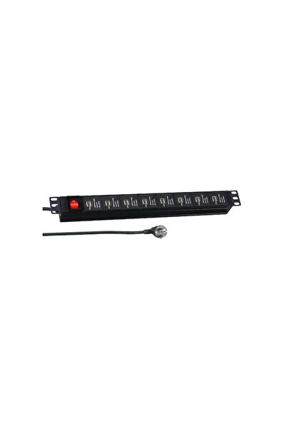 EFB 19 ιντσών 1U Docking Station με 16 θύρες USB-A και 4K, Μαύρο