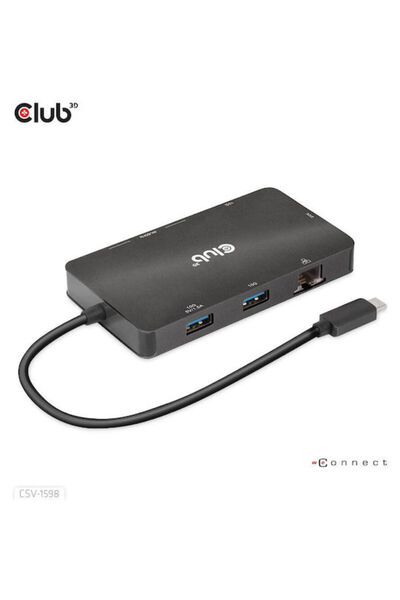 Other Club3D USB-C Σταθμός Σύνδεσης με DisplayPort 4K, PD, Ethernet και Σύνδε...