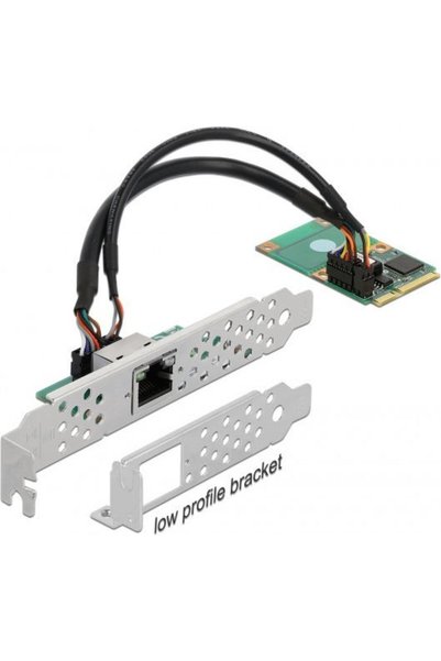 DELOCK Ενσύρματη Κάρτα Ethernet Gigabit (1Gbps) Mini PCI Κωδικός: 95266