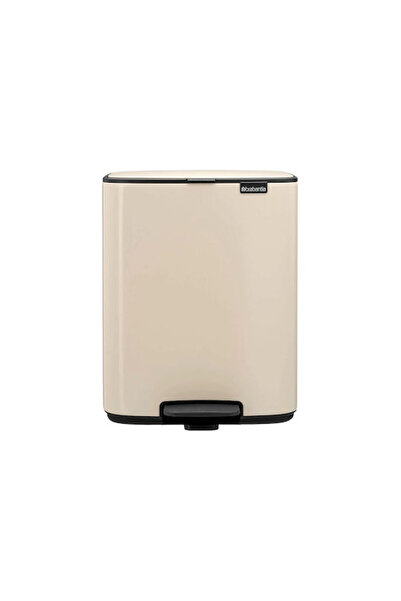 Brabantia Bo Πενταλοκίνητος Κάδος Απορριμμάτων από Ανοξείδωτο Ατσάλι, Μπεζ, 7...