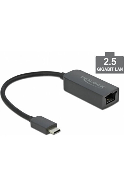DELOCK 66645 Προσαρμογέας δικτύου USB-C με ενσύρματη σύνδεση Ethernet