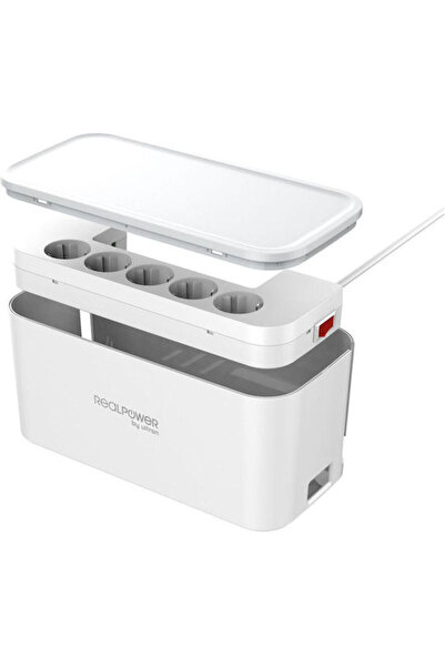 realpower PowerBox 522 Πολύπριζο 5 Θέσεων με 2 USB-A, USB-C, Διακόπτη και Καλ...