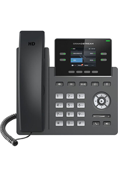 GRANDSTREAM GRP2612P Ενσύρματο τηλέφωνο IP με 2 γραμμές Μαύρο