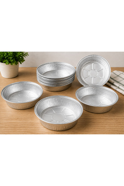 OEM Tavă Rotundă din Aluminiu 10 bucati,pentru Copt și Gătit, Ideală pentru P...