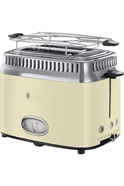 RUSSELL HOBBS Ρετρό Τοστιέρα 2 Θέσεων 1200W Μπεζ Κωδικός: 21682-56