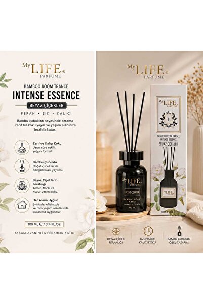 atrab bambu çubuklu oda kokusu BEYAZ ÇİÇEKLER 100ml