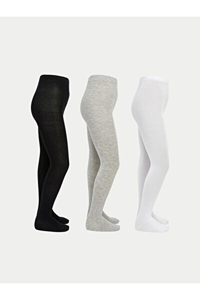 LC Waikiki Sparkling Choices by Shining Store Girls' Pantyhose 3-Piece