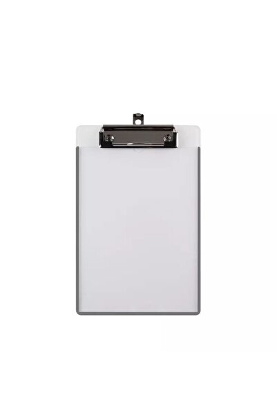 Kejea Simple A4 Clipboard, Rigid Plastic, Metal Clip, With Back Pocket, - Black