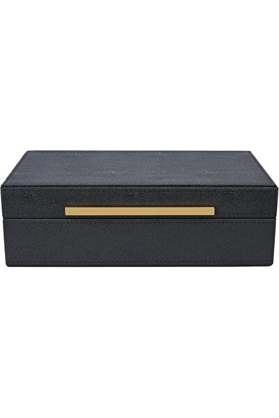 GENERAL XIGEXIGE Faux Leather Large Modern Stackable Nesting Jewelry Box with...