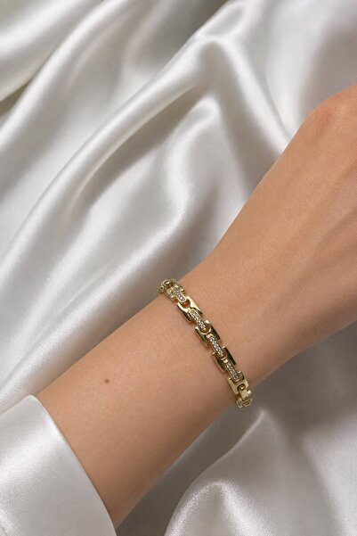 NEOMOON Gold Renk Xuping Çelik Bileklik (17+2 cm)
