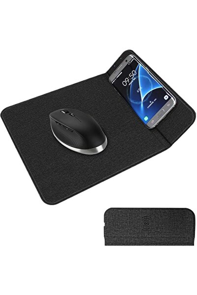 KASTWAVE Wireless Charging Mouse Pad, Non-Slip Office Desk Pad with Fast Char...