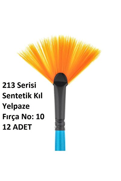 Bigpoint 213 Series Synthetic Bristle Fan Brush No: 10 X 12 Pieces