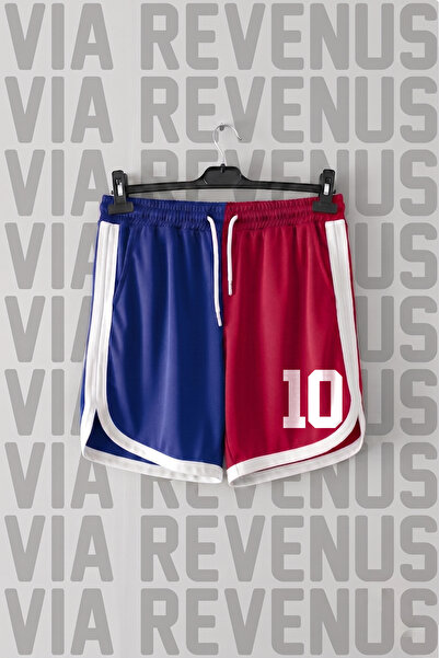 Vordevia Number 10 Printed Jersey Sports Training Shorts with Piping Detail