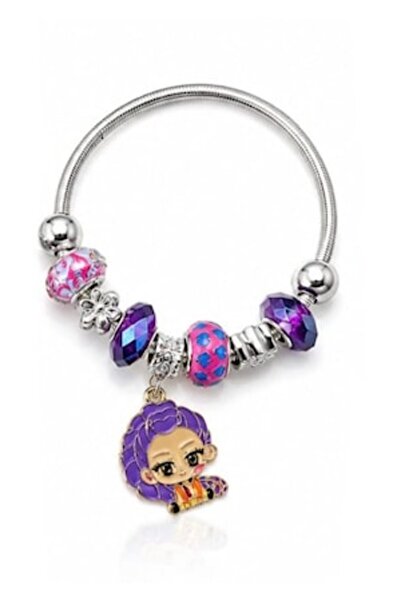 MASHASHOP Brățară pentru copii, tip K POP Demon Hunters, Rumi, mov/multicolor...