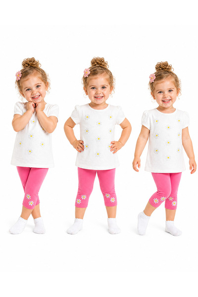 Breeze Kız Bebek Taytlı Yazlık Takım
